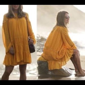 Zara Boho Flowy Hippie Dress